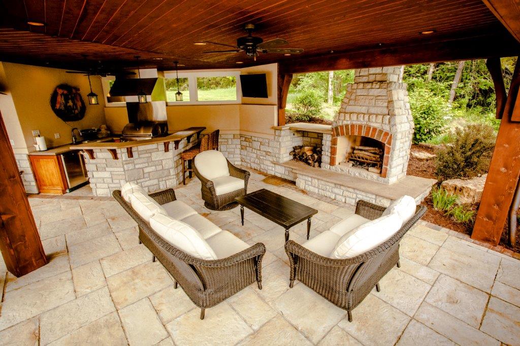 Patio and Outdoor Dining by Rost Landscaping