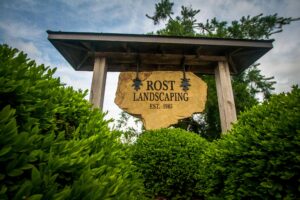 Rost Ladscaping sign