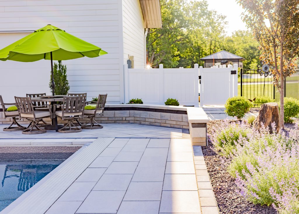 Custom home landscape